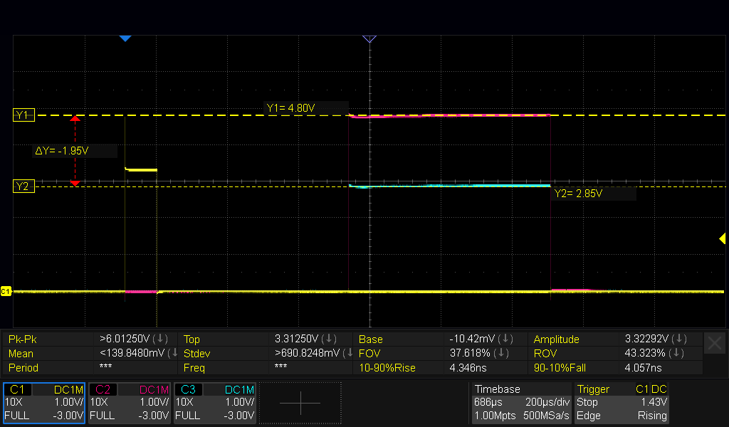 Echo pulse voltage