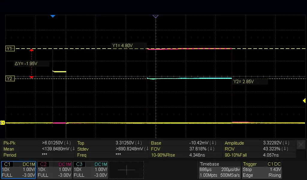 Echo pulse voltage